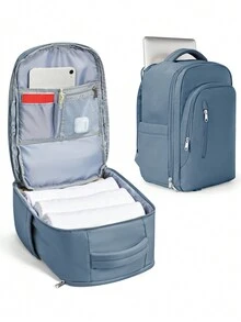 大容量尼龙手提背包，笔记本电脑旅行背包，轻便易打理，适合短途旅行 - 时尚男士功能性背包，商务出行，配有肩带，学生礼物，新旧款式随机发货，圣诞节冬季圣诞礼物包，旅行包，书包礼物，大容量多功能便携包，感恩节秋季假期电脑包，徒步旅行多功能户外时尚休闲男士背包，爸爸礼物，男朋友礼物，度假趣味礼物，男士胸包，男士单肩包，男士斜挎包，皮包，单肩包，男士礼物 - 寶藍色 - 查看 4