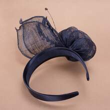 1 件装海军蓝女士正式场合婚礼教堂 Sinamay 头饰头带帽子 - 頭飾 - 查看 8