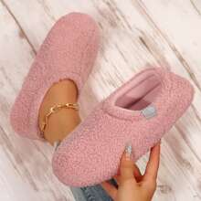 Comfy Women's Memory Foam House Slippers - Soft, Lightweight Boots With Curly Fleece And Cozy Polar Fleece Lining - Hồng - Xem 5