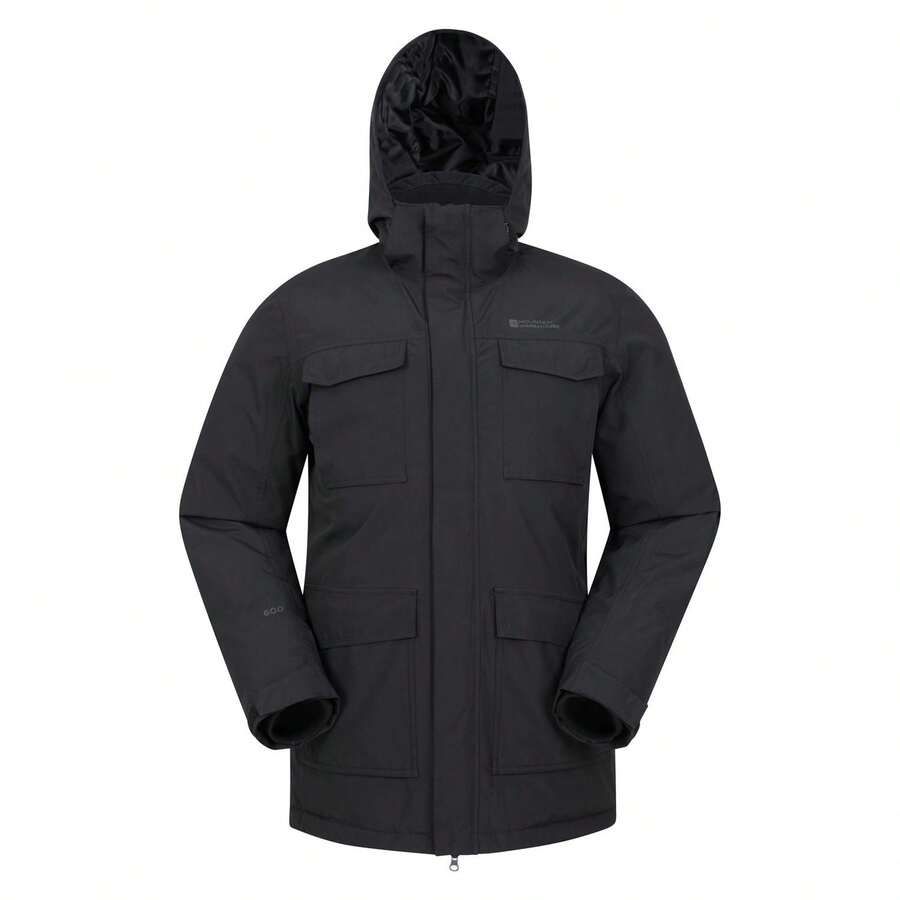 Mountain Warehouse Mens Concord Extreme Down Long Length Jacket (Black) - Black - View 1