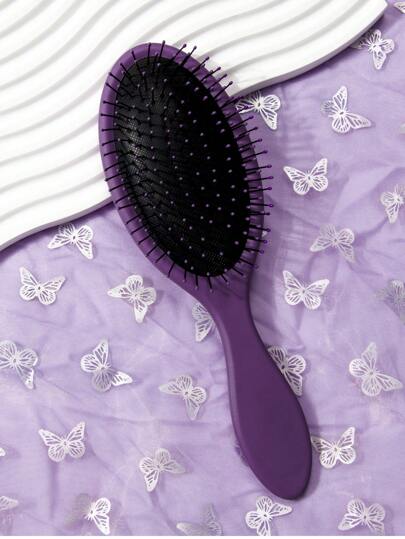 防毛躁气垫发梳 1 件装 中号塑料 简约椭圆形 哑光 干湿两用 女士妈妈专用发梳，发梳，梳子，美发工具，美发产品及配件，理发店美容旅行必备，返校季，旅行度假必备，女士美发配件，刷子，发梳，梳子，解结梳，球形梳，迷你发梳，发梳套装，木梳，发梳，迷你发梳，解结梳，发梳，卷发梳，美发设备，旅行必备，发型，美发，发梳，背梳，造型梳，卷发梳，边缘梳，发梳，梳子，梳头发，发梳套装，梳头发，卷发梳，解结梳，女士发梳，头发，旅行，美发产品，美发工具，美发用品，理发师，理发师配件，理发店，美发设备