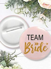 Huy hiệu tiệc đồ họa chữ 6 chiếc, huy hiệu tròn cho tiệc độc thân, Giáng sinh - Nhiều màu - Xem 3