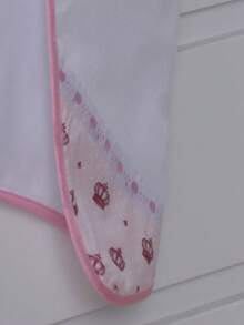 Baby Bath Towel Double Sided Diaper With Hood - 藕粉色 - 查看 2