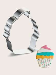 1 Stück Ausstechform aus Edelstahl in Eiscremeform, zum Verzieren von Kuchen, Sommer