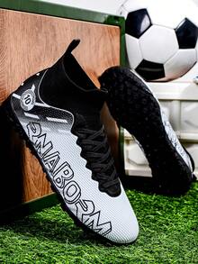 男士新款无缝足球鞋，外观和耐用性均有所提升，女士室内人造草皮训练防滑运动鞋 - 白色 - 查看 3