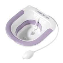 1个可折叠式坐浴盆，产后痔疮清洗盆，浴室配件，圣诞装饰，适用于居家、旅行、浴室装饰、圣诞节、万圣节，女性礼物（多种颜色和款式可选）浴室配件 浴室工具 - 粉色 - 查看 15