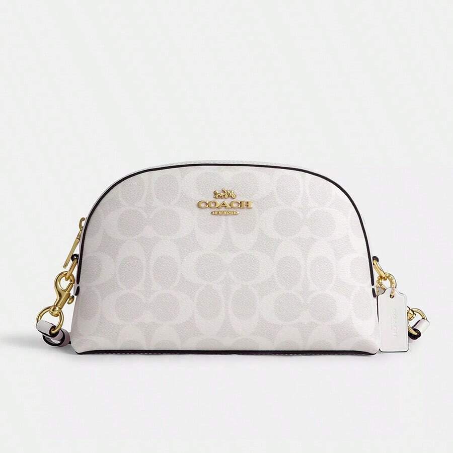 Coach Madi Crossbody Bag In Signature Canvas Fashion Small Shoulder Bag Gift For Women Purse With Adjustable Strap,Suitable For Business Commuting Dating Shopping College Travelling CR354 IMRFF - Glacier White - View 1