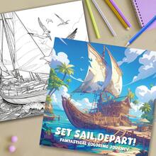 1 本万圣节和圣诞节创意精美绘画册，成人艺术涂鸦素描本，适合成人涂鸦和缓解压力绘画、放松、礼物、生日派对，厚画纸，20*20 厘米 - 彩色 - 查看 5