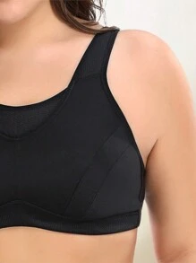 Wingslove Plus Size Full Coverage Sports Bra For Women - High Support U-Back Wireless Workout Bra, Breathable Comfortable Yoga Gym Running , Unpadded Maximum Support Encapsulation Wide Band