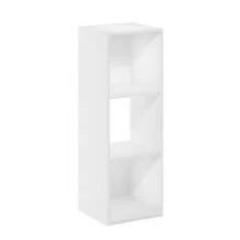 Pelli 3x1 Cubic Storage Cabinet, Espresso, Versatile Room Storage Furniture, Cube Shelf Organizer, Bedroom White Shelves, Tabletop Book Shelf, And Etagere For Room Organization - White - View 2