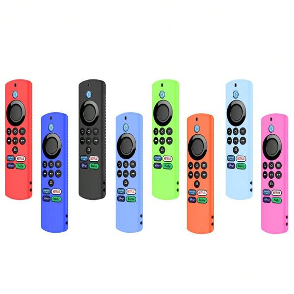1pc Soft Silicone Full Body Protective Cover Case For Alexa Voice Remote Lite (2nd Gen), Compatible With Fire TV Stick Lite, Fire TV Alexa Voice Remote, Fire TV Omni Series Or Fire TV 4-Series Smart TV,Bag,Organizer,Storage