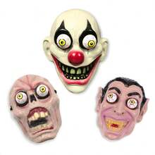 Halloween Mask Mascara Costume Party Horrible Monster Led Novelty - 米色 - 查看 2