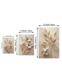 3pcs Minimalist Style Poster, European Style Wall Art, Flowers Wall Decor, Modern Posters, Fashion Artwork Home Decor Ideal Gift, Room Aesthetic Canvas Painting Art Print, Living Room Bedroom Kitchen Bathroom Dormitory Decorative Painting, No Frame Gifts Birthday Graduation