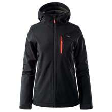 Elbrus Womens/Ladies Iver Softshell Waterproof Jacket (Black/Spicy Orange/Asphalt)