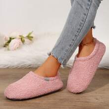 Women's Slippers Boots Memory Foam Fuzzy Booties House Shoes Winter Warm Indoor Outdoor - 粉色 - 查看 9