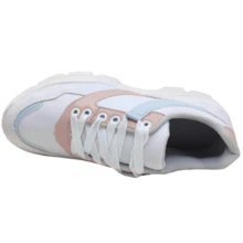 Women's Casual Tennis Shoes Platform High Sole White Comfortable And Stylish - 白色 - 查看 3