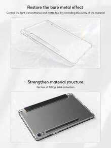 外壳适用于三星 Galaxy Tab S9 S8 S6 Lite 10.4 A8 10.5 S7 11 Plus Fe 12.4 14.6 平板电脑保护套，带铅笔架 - 黑色 - 查看 6