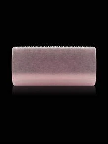 Bolso de mano de noche para mujer con adornos de lujo de strass, juego con pulsera, collar y aretes de strass. Bolso de hombro y bandolera elegante y estiloso para fiestas, damas, novias. Bolso perfecto y encantador para vestidos de noche, fiestas, bodas, cenas/banquetes. Mejor regalo para Año Nuevo y Día de San Valentín.
