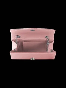 Bolso de mano de noche para mujer con adornos de lujo de strass, juego con pulsera, collar y aretes de strass. Bolso de hombro y bandolera elegante y estiloso para fiestas, damas, novias. Bolso perfecto y encantador para vestidos de noche, fiestas, bodas, cenas/banquetes. Mejor regalo para Año Nuevo y Día de San Valentín.