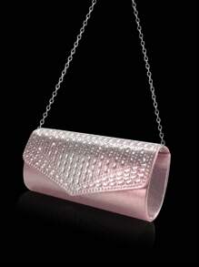 Bolso de mano de noche para mujer con adornos de lujo de strass, juego con pulsera, collar y aretes de strass. Bolso de hombro y bandolera elegante y estiloso para fiestas, damas, novias. Bolso perfecto y encantador para vestidos de noche, fiestas, bodas, cenas/banquetes. Mejor regalo para Año Nuevo y Día de San Valentín.