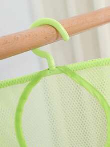 1 pièce/set Organisateur suspendu en maille pour salle de bain, sac en maille monté au mur en plastique, sac de rangement pour salle de bain
