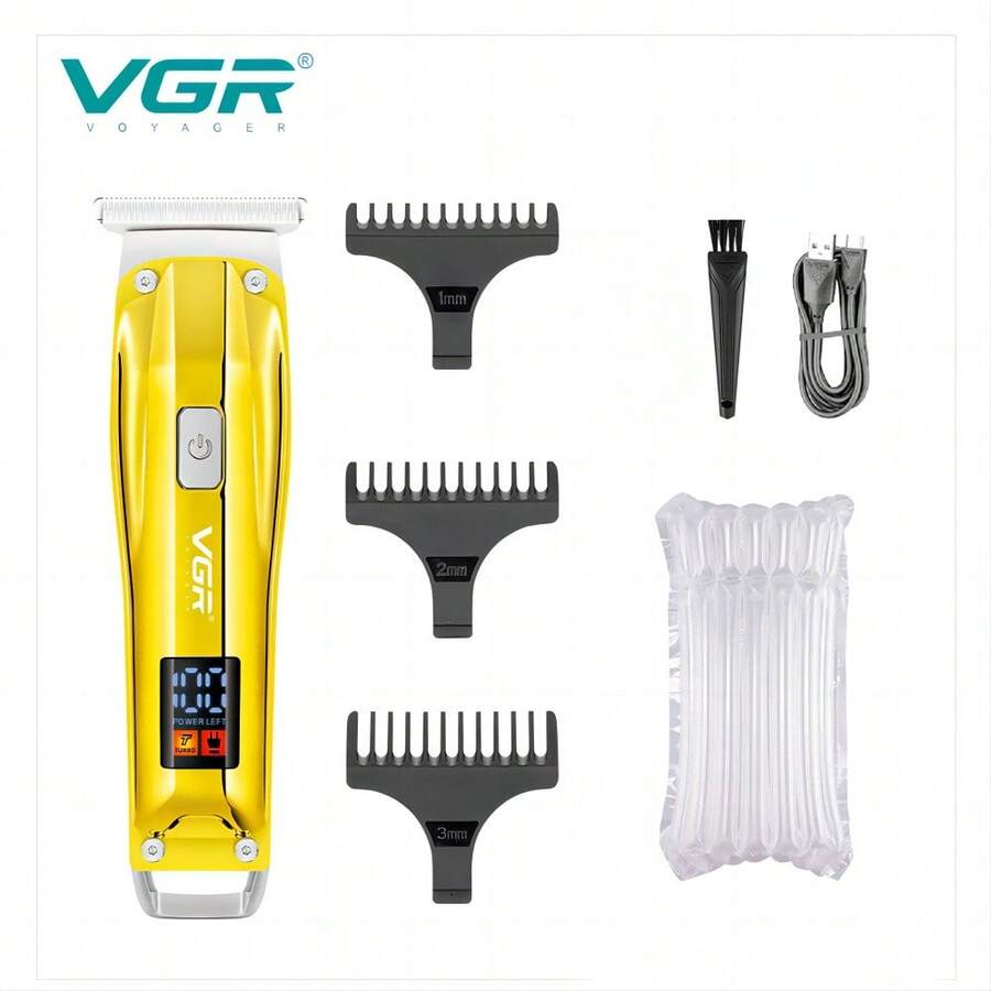 VGR Hair Clipper Electric Hair Cutting Machine Cordless Haircut Machine Rechargeable Hair Trimmer Portable Trimmer For Men V-956-Without Box