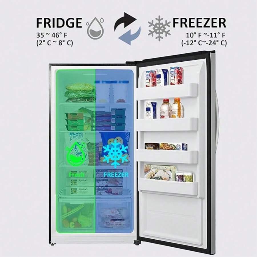 SMAD Smad Upright Freezer, Stand Up Freezer,Freezer Upright 17 Cu Ft