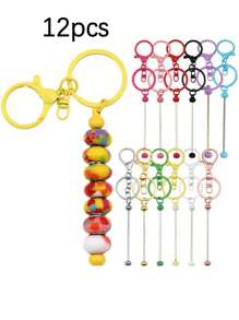 5 Pieces Keychain Bars For Beads - DIY Beadable Keychains Bars Making - Beadable Keychain - View 12