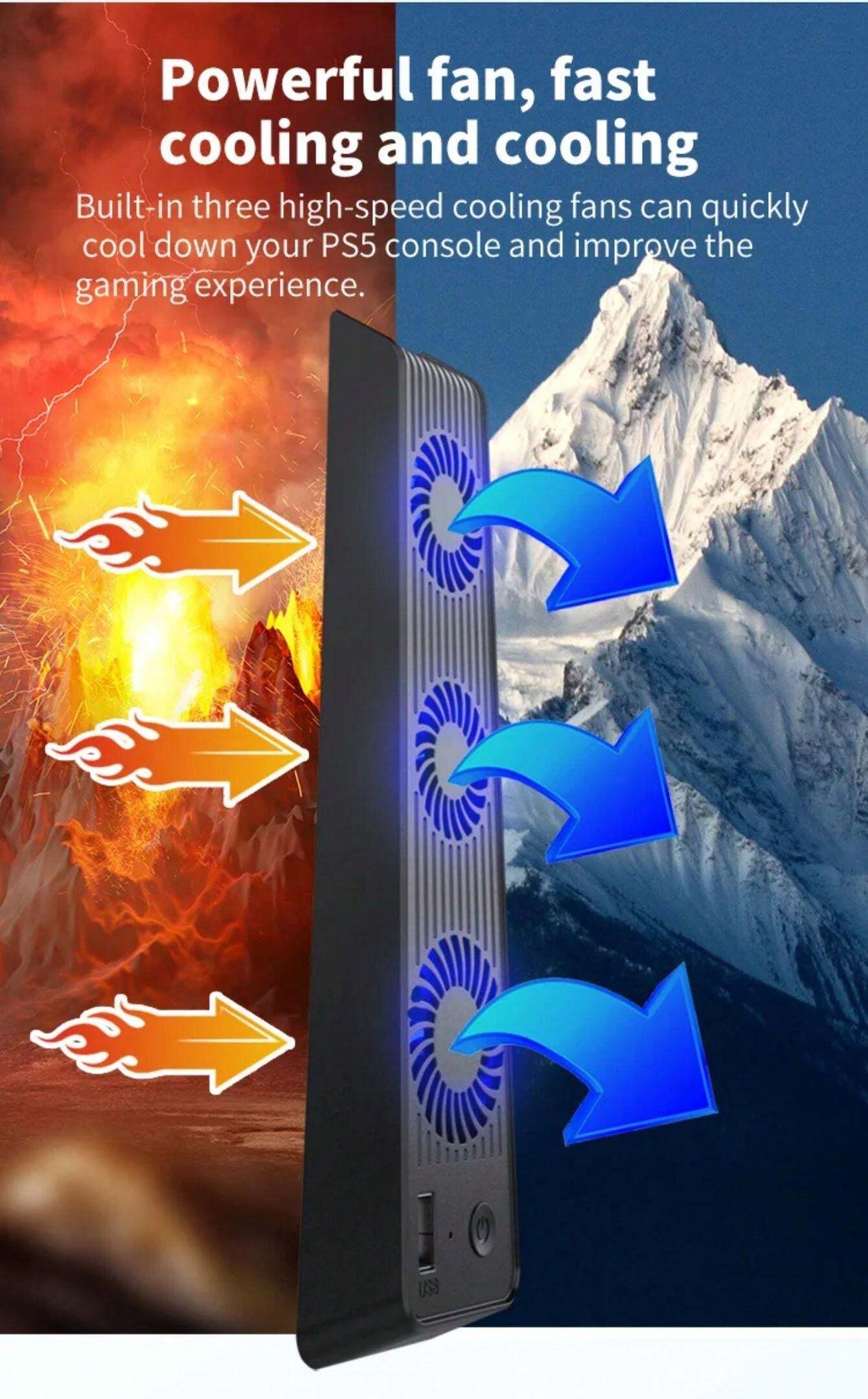 Auto Ventilator Mit Klemme - USB Lüfter Mit Farb-Beleuchtung