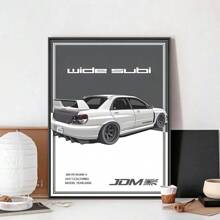 1 件速度与激情跑车 GTR 赛车海报牛皮纸俱乐部酒吧纸质复古海报墙艺术画卧室挂画可选画框 - 多色 - 查看 23