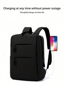 Mochila grande de 15.6 pulgadas con puerto de carga USB externo, multifuncional para negocios, viajes, compras y mochila talla grande fácil. Mochila de viaje Scream Bag, mochila de invierno, mochila del Día de San Valentín, artículos esenciales de viaje, mochila escolar grande, mochila para portátil, mochila de camping