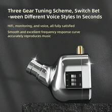 QKZ ODIN 耳机 HIFI 重低音耳塞监听人声三级调音开关金属动态降噪入耳式运动耳机 DFI - QKZ-ODIN - 查看 6