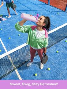 26 盎司保温水瓶，带二合一吸管和壶嘴盖，保冷 24 小时，防漏，双层不锈钢水瓶，适合运动、健身、旅行和上学 - 淡紫色 - 查看 7