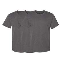 Hanes Men's 3 Pack T-Shirts 100% Cotton Value Pack - Charcoal Heather - View 1
