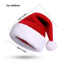 Plüsch Weihnachtsmann Mützen für Männer und Frauen zum Wärmen, Weihnachtsmann Mütze, Weihnachts- und Neujahrsdeko, Weihnachten