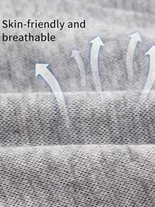 6pcs/Set Newborn Baby 0-6M Plain Thermal Ion Soft Simple Daily Caps, Suitable For Infant Daily Use - Multicolor - View 6