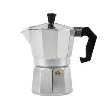 1 Stück Espressokocher für Herd, geeignet für klassischen italienischen und kubanischen Kaffee, passend für 3-6 Tassen, für Café/Restaurant Verwendung, Schulanfang