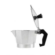 1 Stück Espressokocher für Herd, geeignet für klassischen italienischen und kubanischen Kaffee, passend für 3-6 Tassen, für Café/Restaurant Verwendung, Schulanfang