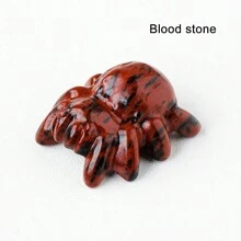 1PC Đá quý chữa bệnh pha lê tự nhiên Thủ công đá Động vật Tượng nhện Trang trí nhà Sáng tạo Đồ trang trí Quà tặng Halloween - nhện - Xem 19