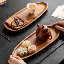 1 件相思木托盘，多用途，可盛放早餐、咖啡、牛奶、水果、甜点、奶酪、面包、蛋糕 - 易于清洁，适合家庭、餐厅、面包店使用 圣诞礼物 - 黃色 - 查看 10