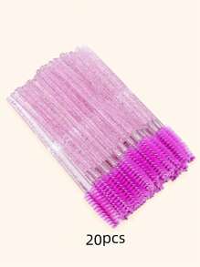 Pincel Descartável Transparente Preto para Alongamento de Cílios, Pincel de Maquiagem para Cílios, Pincel Cosmético para Cílios, 20/50/100/200/300/400/450 peças