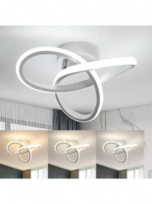 Lámpara Techo Baño Led Regulable Lus Moderna Colgante 3modos - Blanco - Ver 1