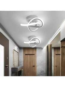 Lámpara Techo Baño Led Regulable Lus Moderna Colgante 3modos - Blanco - Ver 6