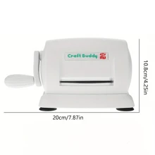 1set White Die Cutting Machine & 1pc Die Cutting Machine With 2pcs Mat, Craft Embossing Machine With Foldable Extension Platform & Paper Cutter