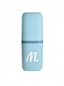 1pc Daisy Letter A-Z Portable Toothbrush Case, Keep Your Toothbrush Clean And On The Go!Travel Toothbrush Holder, Portable Toothbrush Cup Cover, Suitable For Travel, Camping, Business Travel, And School, Multi-Purpose Toothbrush Cup, Travel Wash Cup, Toothbrush And Toiletries Storage Kit, Minimalist Toiletries Storage Box, Travel Essentials, Bathroom Accessories, Household Items, And Storage Supplies - Baby Blue - View 14