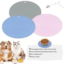 1 Tấm Thảm Thức Ăn Cho Thú Cưng Bằng Silicon, Thảm Cho Thú Cưng Ăn Chống Trơn Trượt, Dành Cho Chó Và Mèo, Thích Hợp Cho Thú Cưng Vừa Và Nhỏ - Nhiều màu - Xem 8