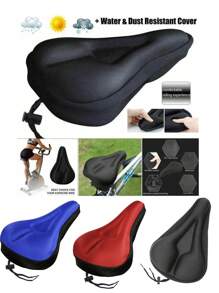 1pc Summer Breathable Thickened Bicycle Seat Saddle Seat Soft Outdoor Mountain Bike Bicycle Seat Cushion Cycling Cushion Cover Bike Accessories
