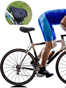 1pc Summer Breathable Thickened Bicycle Seat Saddle Seat Soft Outdoor Mountain Bike Bicycle Seat Cushion Cycling Cushion Cover Bike Accessories