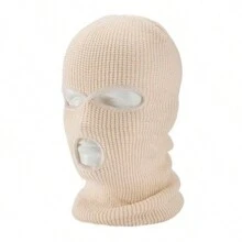 1 chiếc, Mặt nạ trùm đầu 3 lỗ toàn mặt Balaclava màu đen dành cho cả nam và nữ, Mặt nạ Balaclava đan cho các hoạt động ngoài trời, Luyện tập trượt tuyết đạp xe - màu đen - Xem 19