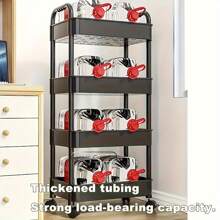 1 Set Of Multifunctional Plastic Sorting Floor Storage Rack, Easy To Assemble